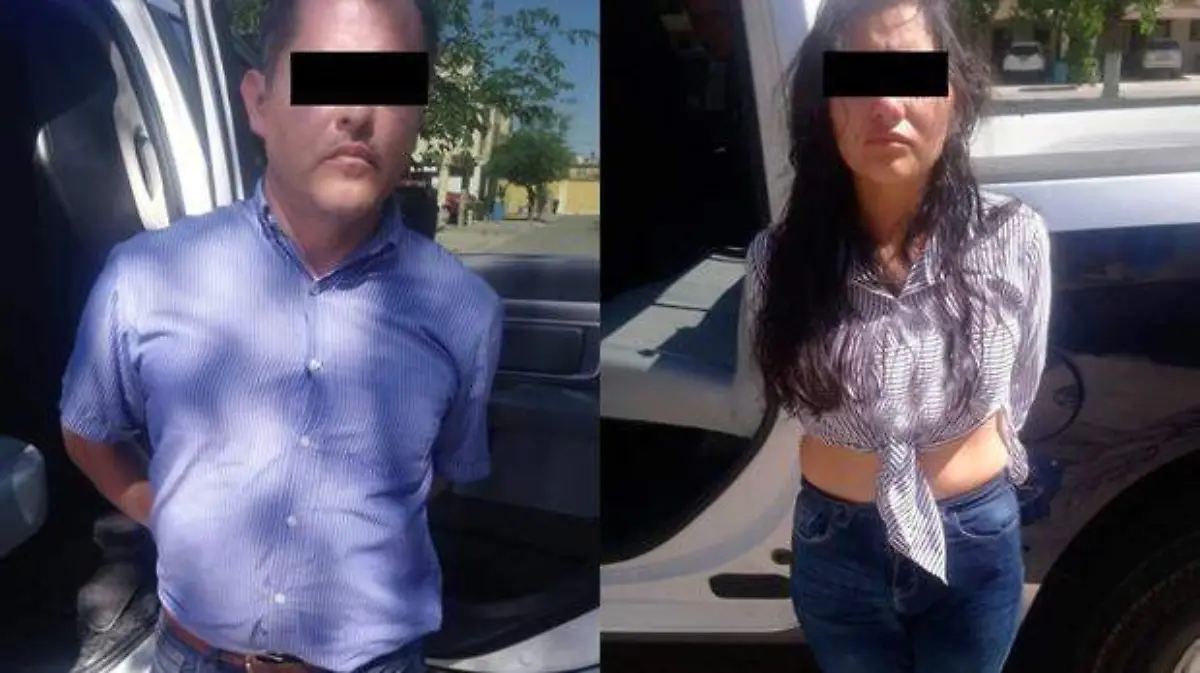 pareja detenida por agresion